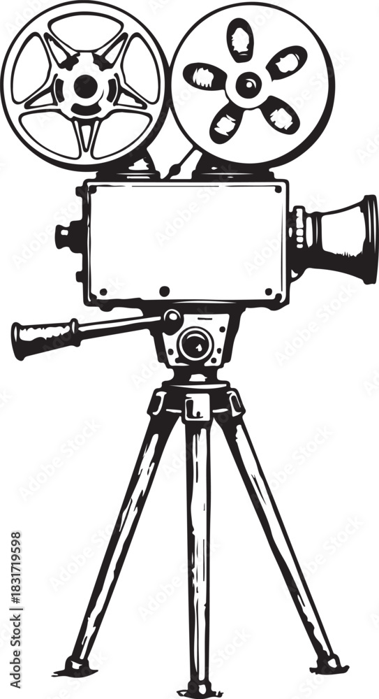 Obraz premium movie camera icon