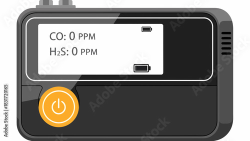 Digital Gas Detector Device for Safety And Environmental Monitoring