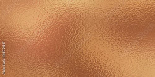 Copper foil, gold background with glass effect vector illustration for prints, cmyk color mode