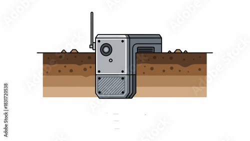 Industrial Geological Surveying Equipment Underground Soil Analysis Concept