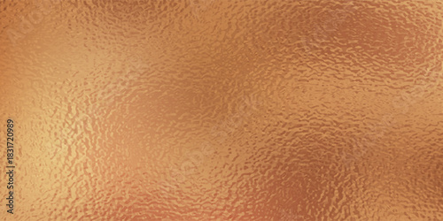 Copper foil, gold background with glass effect vector illustration for prints, cmyk color mode