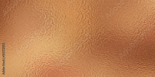 Copper foil, gold background with glass effect vector illustration for prints, cmyk color mode