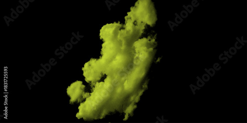 Luxury Cumulonimbus cloud formations on Collection of tropical leaves, foliage plant in green color with space background.  adding depth and atmosphere to your projects, perfect for designers. 