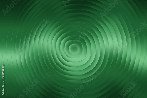 Abstract green concentric circles pattern creating a ripple effect or sound wave texture illustration