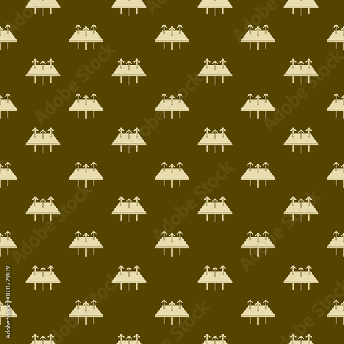 Breathable fabric seamless pattern isolated on color background