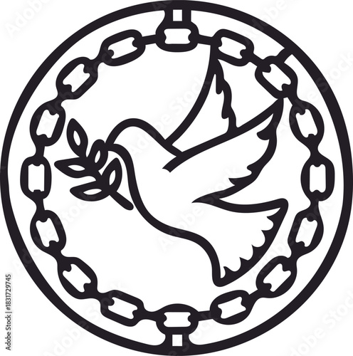 International Day for the Abolition of Slavery Vector Icon 