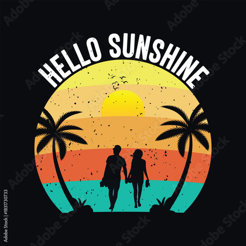 Colorful summer vacation and travel backgrounds.