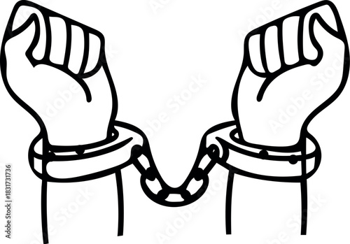 International day for the remembrance of the Slave Trade and Its abolition on vector illustration