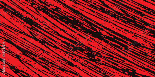 Halloween grunge line texture, horror, bloody damaged red and black background.