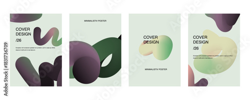 Color Gradient Swirl Lines. Curve Linear Shape Pattern. Vector Abstract Backgrounds with Doodle.