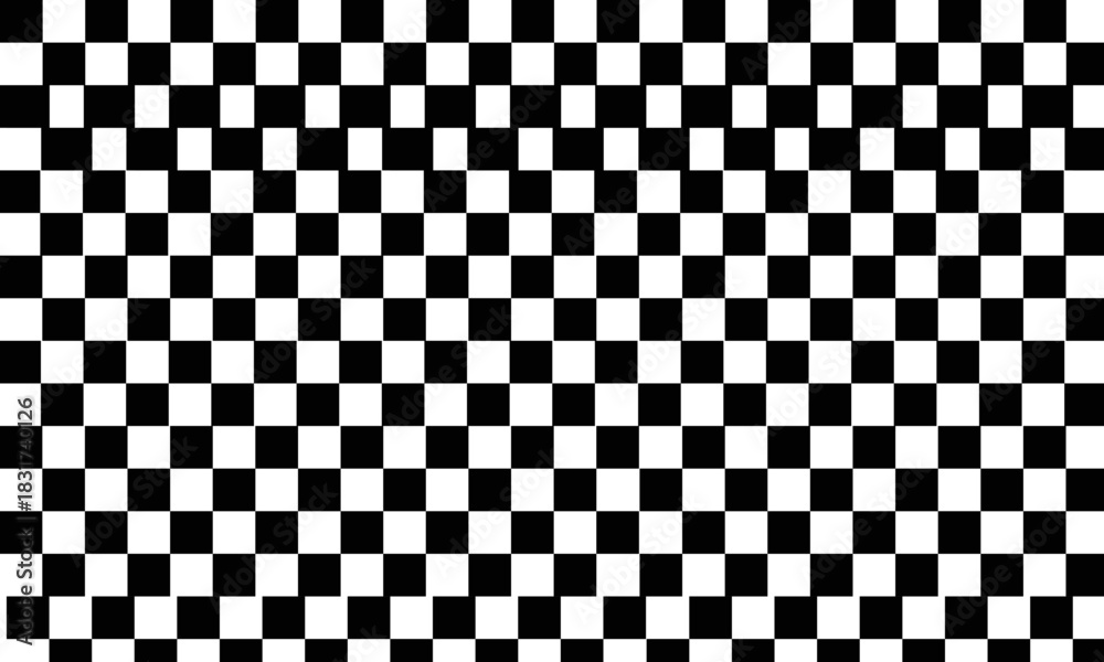 Fototapeta premium Checkered background seamless pattern. Vector illustration