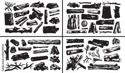 Wood texture design, timber log artwork, hand drawn wood grain, tree stump vector, natural wood pattern, rustic lumber illustration, forest wood decor, organic nature clipart, realistic bark drawing, 