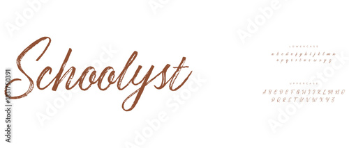 Elegant awesome alphabet letters font and number. Typography fonts regular uppercase. vector illustration