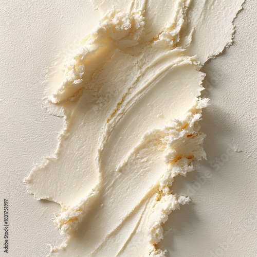 Vanilla ice cream smear textured background creamy dessert