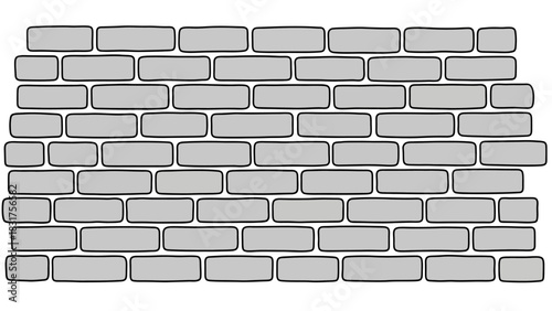 Brick Wall Pattern Illustration A Simple and Detailed Design for Backgrounds and Textures