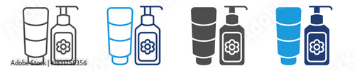 lotion icon set multiple style