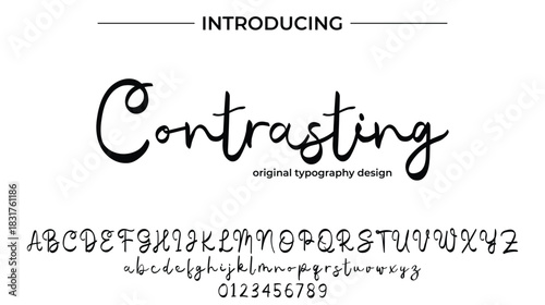 Contrasting - Elegant Script Font for Smooth Handwritten Design and Creative Typography