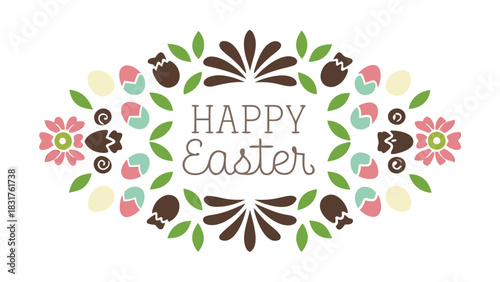 Overhead perspective of a natural design symmetrical composition suitable for banners and advertisements featuring a blend of colors and clean typography