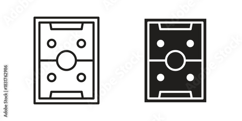 Air hockey icon template color editable. for graphic and web design.