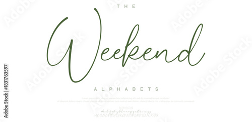 Classic lettering uppercase decoration. Elegant alphabet letters font and number. Typography fonts regular uppercase, lowercase, alternate, and ligatures. Vector illustration design.