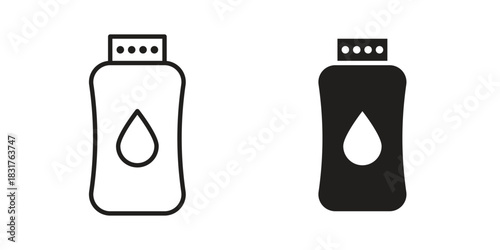 Baby powder icon template color editable. for graphic and web design.
