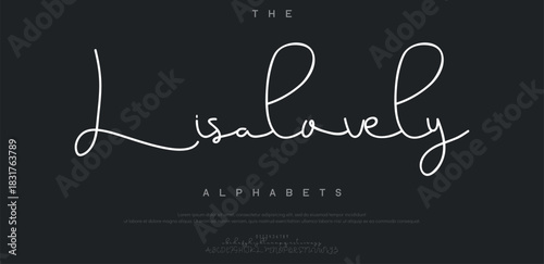 Classic typography elegant. Lettering Deluxe Typeface Designs. Alphabet uppercase, ampersand, ligatures. Vector illustration word.