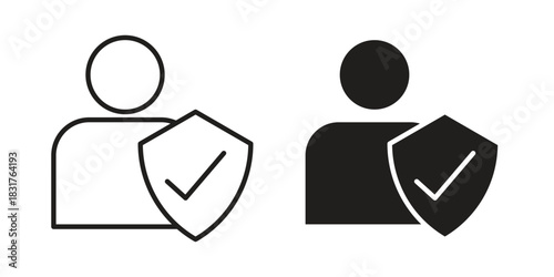 Beneficiary icon template color editable. for graphic and web design.