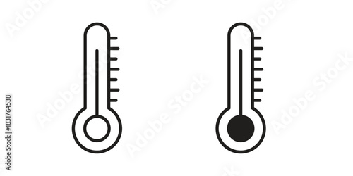 Body temperature icon template color editable. for graphic and web design.