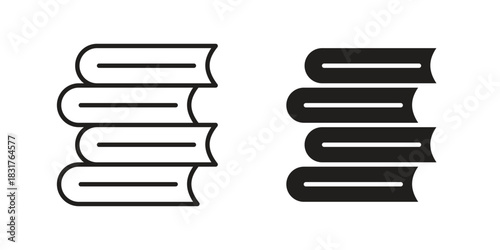 Books icon template color editable. for graphic and web design.