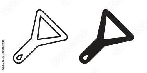 Bottle opener icon template color editable. for graphic and web design.