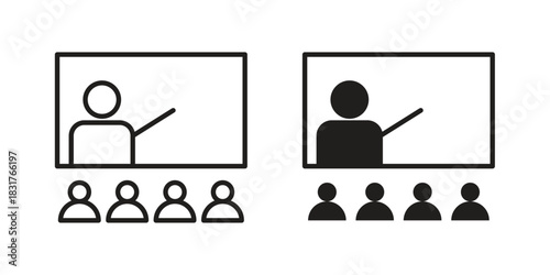 Classroom icon template color editable. for graphic and web design.