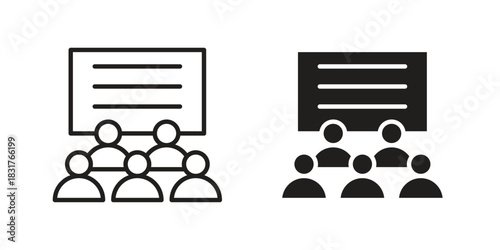 Classroom icon template color editable. for graphic and web design.