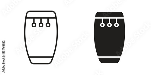 Conga icon template color editable. for graphic and web design.