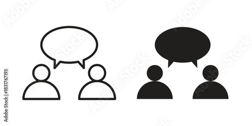 Counselling icon template color editable. for graphic and web design.