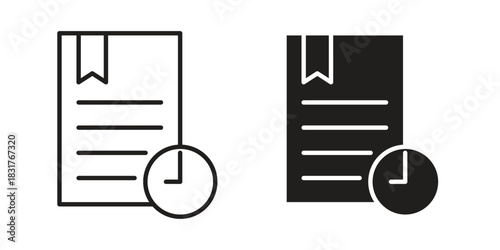 Credit history icon template color editable. for graphic and web design.