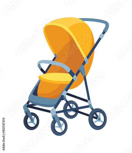 Baby stroller, childish colorful folding stroller, buggy baby carriage, child wagon, infant transport