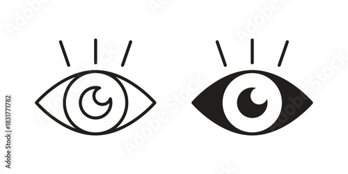 Impressions icon template color editable. for graphic and web design.