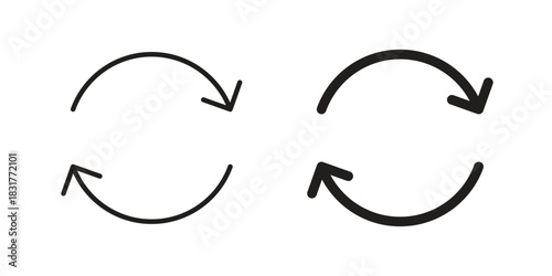 Iteration icon template color editable. for graphic and web design.