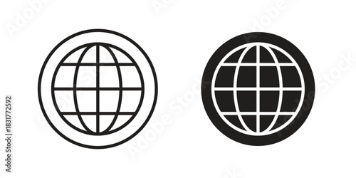 Language icon template color editable. for graphic and web design.