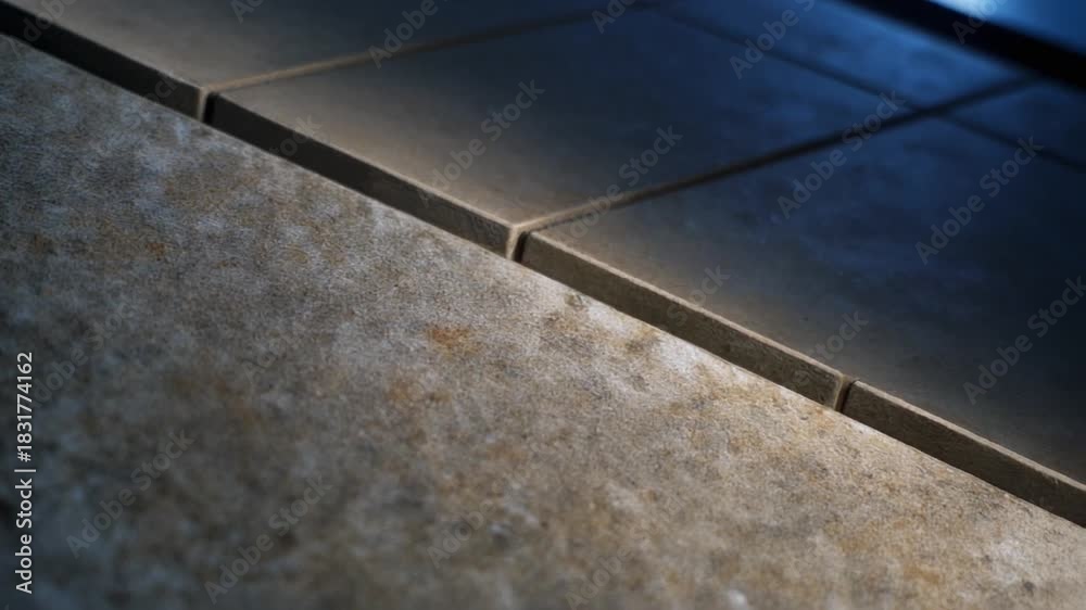 custom made wallpaper toronto digitalCloseup of textured surface transitioning to smooth tiles under light