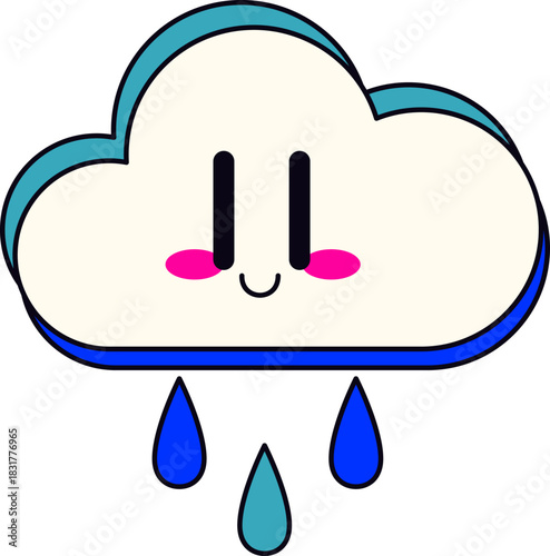 Rain Cloud Emoticon