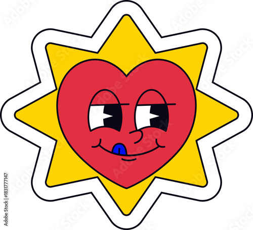 Heart Emoticon Sticker