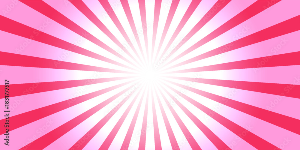 Fototapeta premium Pink gradient radiation Background illustration