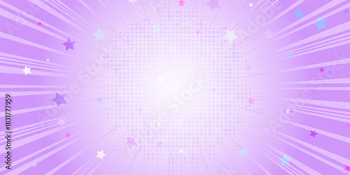 pop stars popping out light purple radiation background illustration