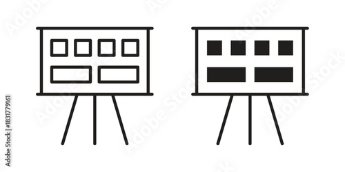 Storyboard icon template color editable. for graphic and web design.