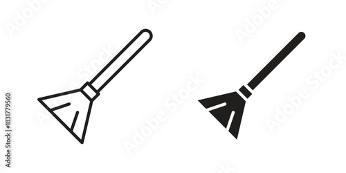 Sweeping icon template color editable. for graphic and web design.