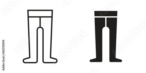 Tights icon template color editable. for graphic and web design.