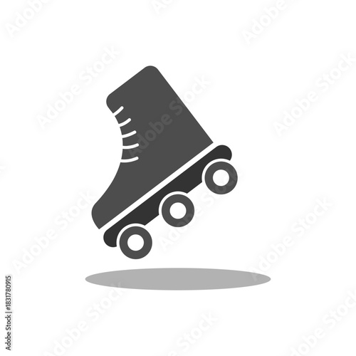 Roller Skates Icon Flat Graphic Design - vector Illustration