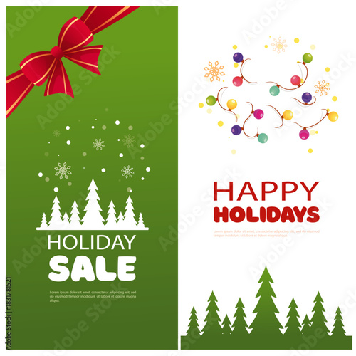 A vector collection of vertical cards with snowmen in a casual style. Festive fairytale posters.