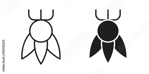 Ylang ylang icon template color editable. for graphic and web design.